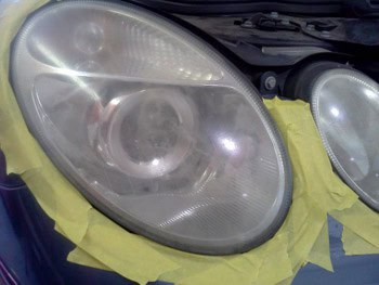 Before Headlight Restoration